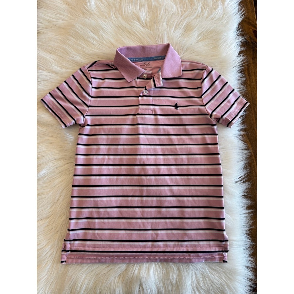 Polo Ralph Lauren pink‎ performance polo size 6 EUC